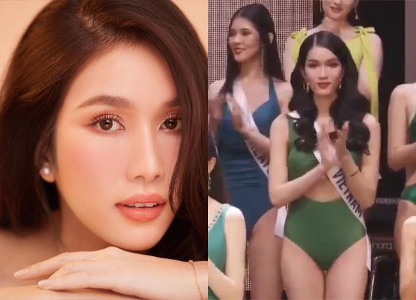 Phương Anh xin lỗi khán giả, lộ khoảnh khắc bần thần và nụ cười gượng sau khi 'out' Top 15 Miss International 2022