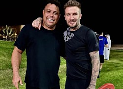 Xem World Cup 2022 chưa đã, Beckham và Ronaldo "béo" so tài đánh vợt