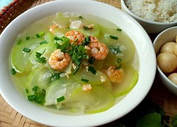 Cách làm canh bầu nấu tôm dễ làm, vụng mấy cũng làm được