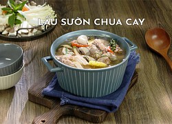 Cuối tuần đãi cả nhà một bữa thịnh soạn với món lẩu sườn chua cay đậm đà