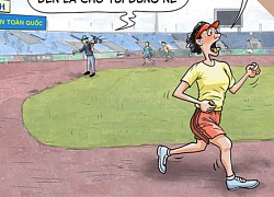 Hài hước ở Mỹ Đình: Thi marathon mà không tìm thấy vạch đích ở đâu