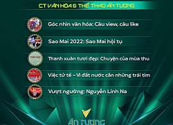 VTV Awards 2022: Top 5 Chương trình Văn hóa và Thể thao ấn tượng