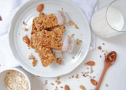 Cách làm Yến mạch (Granola) dạng thanh ăn vặt thơm ngon,healthy