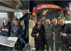 Jose Mourinho gây bất ngờ với màn chỉ đạo đội bóng từ xe bus