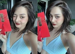 Bảo Anh tung ảnh check in mùng 3 Tết, vòng 1 gợi cảm bỗng nhiên "bốc hơi"?