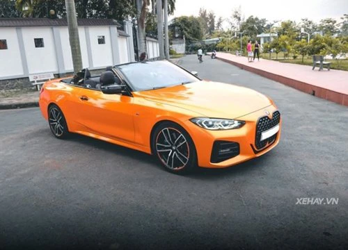 BMW 430i Convertible hơn 3,2 tỷ tại Việt Nam khoe áo cam bắt mắt