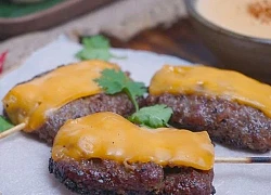 Cách làm thịt xiên nướng phô mai kiểu Thái tan chảy béo thơm siêu ngon