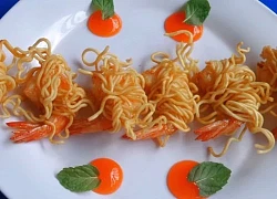 Cách làm tôm cuộn mì chiên giòn rụm hấp dẫn dễ làm cho các bé