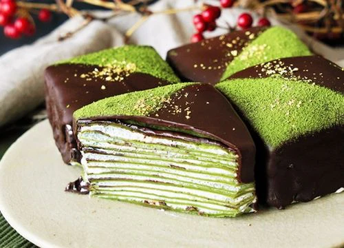 Bạn muốn thử làm crepe ngàn lớp vị matcha hình... vuông không?