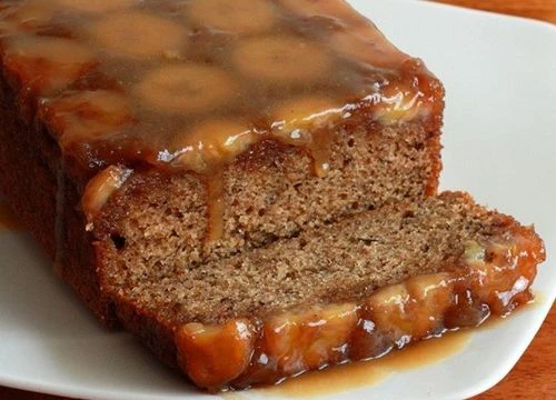 Bánh chuối nướng phủ caramel