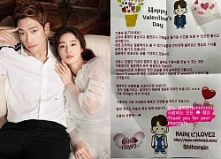 Bi Rain công khai thư tình ngọt lịm tim nhân Valentine, ơ kìa nhưng sao tác giả lại không phải Kim Tae Hee?