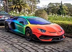 Cận cảnh Lamborghini Aventador SVJ bảy sắc cầu vồng tại TP.HCM