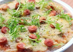 Phá cách với món pizza cơm thơm lừng cả bếp