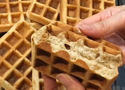 Cách làm bánh kẹp waffle bơ đậu phộng từ bột pha sẵn thơm ngon