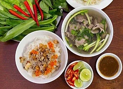 Đặc sản vùng Pleiku Gia Lai - Phở hai tô, bò một nắng chấm muối kiến vàng