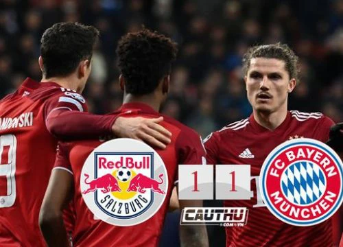 Salzburg 1-1 Bayern: Đội khách trở về từ cõi chết ở phút 90