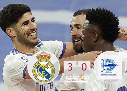 Benzema và Vinicius tỏa sáng, Real tạo khoảng cách 7 điểm với Sevilla