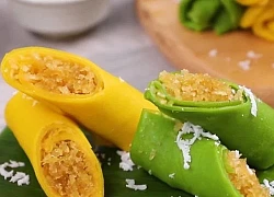 Cách làm bánh crepe cuộn dừa từ lá dứa và bí đỏ thơm ngon bổ dưỡng