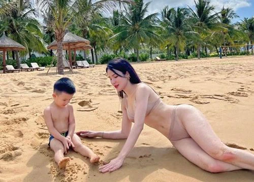 Diệp Lâm Anh, Tiểu Vy... diện đồ tập màu nude khoe boby thon nuột hút mắt người nhìn