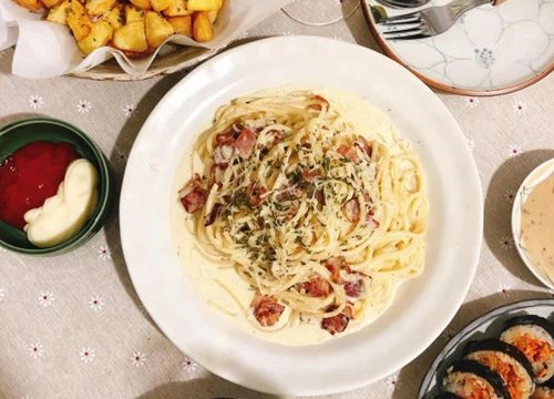 Cách nấu Mì Ý Carbonara ngon chuẩn vị, không hề khó