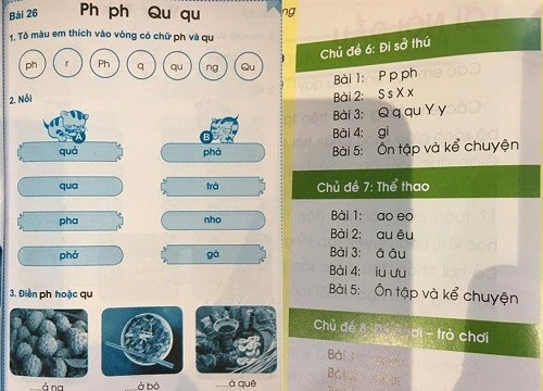 Chủ biên đứng tên 2 bộ SGK, 2 cách dạy chữ P khác nhau