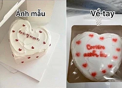 Cô gái muốn "chui xuống lỗ" sau khi nhận về tay chiếc bánh kem vừa thô kệch vừa lem nhem, chỉ 1 từ thôi: CHÊ