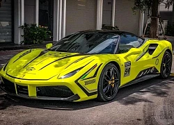 Ferrari 488 GTB hơn 15 tỷ của dân chơi Bạc Liêu "khoe áo" mới