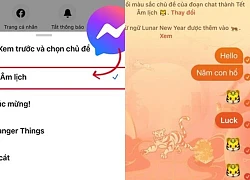 Messenger vừa update thêm theme "hổ vàng" cho năm nay, check xem tài khoản của bạn đã có chưa?