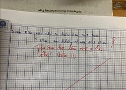 Nam sinh lười học ghi vào bài kiểm tra 1 câu cực nhây: Không ngờ cô giáo còn nhâyhơn, đọc lời phê cười rớt nước mắt