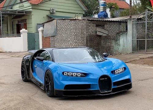 Nhóm bạn trẻ Quảng Ninh hoàn thiện nội thất 'siêu phẩm' Bugatti Chiron: Ghế chỉnh điện, đồng hồ Toyota, vô-lăng tích hợp chức năng