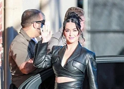 Katy Perry diện đồ da nóng bỏng tham gia chương trình 'Jimmy Kimmel Live'