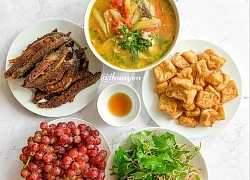 Trưa nay ăn gì: Mâm cơm cuối tuần đầy đủ dinh dưỡng với những món ăn từ cá