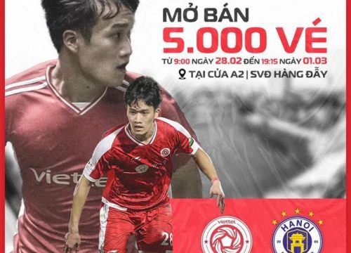 Vòng 2 V-League 2022: Trận Viettel FC - Hà Nội FC được đón 5.000 khán giả