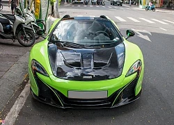 Chi tiết McLaren 650S Spider màu lạ tại TP.HCM