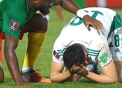 Cầu thủ Algeria khóc khi mất vé World Cup ở phút 120+4