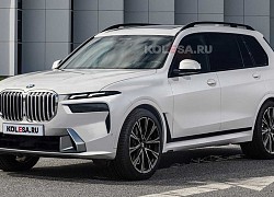 Phác họa BMW X7 facelift sẽ ra mắt trong năm nay: Ấn tượng và khác biệt hơn hẳn, đối lập với Mercedes-Benz GLS