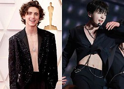 Phát sốt vì Timothée Chalamet khoe cơ bụng và rãnh lưng sexy trên thảm đỏ Oscar, nhưng dân tình bỗng gọi tên... Jungkook?