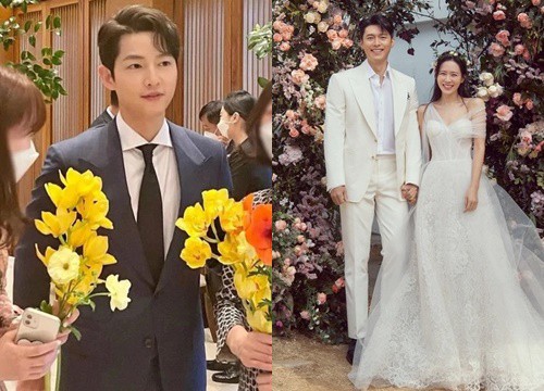 Xôn xao ảnh nét căng Song Joong Ki tươi như trẩy hội khi dự đám cưới Hyun Bin?