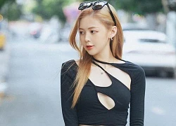 Liz Kim Cương dạo phố với mốt áo cut out cá tính