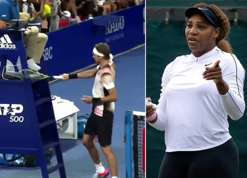 Serena "sởn gai ốc" vì Zverev đập vợt, thừa nhận sẽ bị đi tù nếu làm vậy