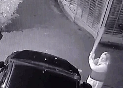 Clip: Say rượu, người phụ nữ cầm cán rìu đập nát ô tô của hàng xóm