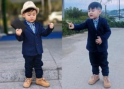 Quý tử nhà Hoà Minzy diện vest bảnh bao hoá tổng tài nhí, gần 3 tuổi đã theo mẹ &#8220;chốt đơn&#8221; bất động sản?