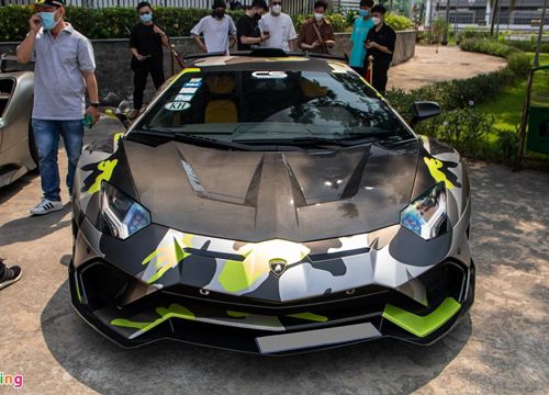 Cận cảnh Lamborghini Aventador độ Duke Dynamics tại TP.HCM