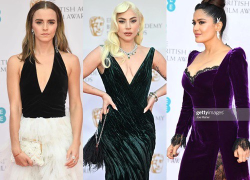 Thảm đỏ BAFTA: Lady Gaga khoe vòng 1 sexy "đè bẹp" Emma Watson dừ chát, Naomi Campbell lép vế bên 2 đôi nhà Dr. Strange và Loki