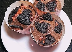 Cách làm bánh cupcake oreo bằng nồi chiên không dầu mềm mịn đơn giản