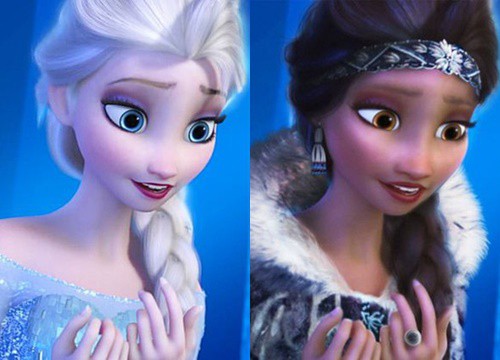 Khi hội công chúa Disney lũ lượt "đổi quốc tịch": Elsa "tóc nâu môi trầm" vẫn ngầu xỉu, Bạch Tuyết makeup hơi lố đấy!