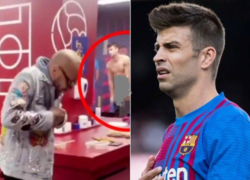 Pique bị SAO Barca "bán đứng": Lộ clip khỏa thân trong phòng thay đồ gây choáng