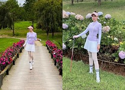 Quỳnh Thư tiếp tục rao giảng đạo lý, nhưng lần này là đến sân golf