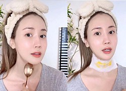 Cách dùng thìa massage cổ của Lee Da Hae