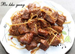 Cách nấu bò kho gừng